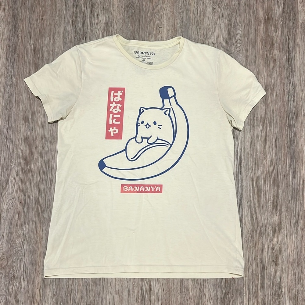 Bananya Crunchy Roll Cat T-Shirt​